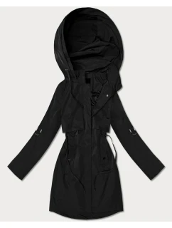Klasyczna kurtka damska na podszewce Goodlookin czarna (B2006-1)