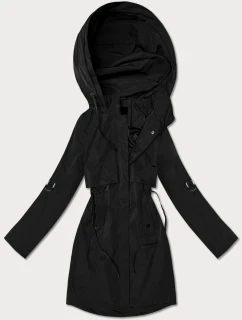 Klasyczna kurtka damska na podszewce Goodlookin czarna (B2006-1)