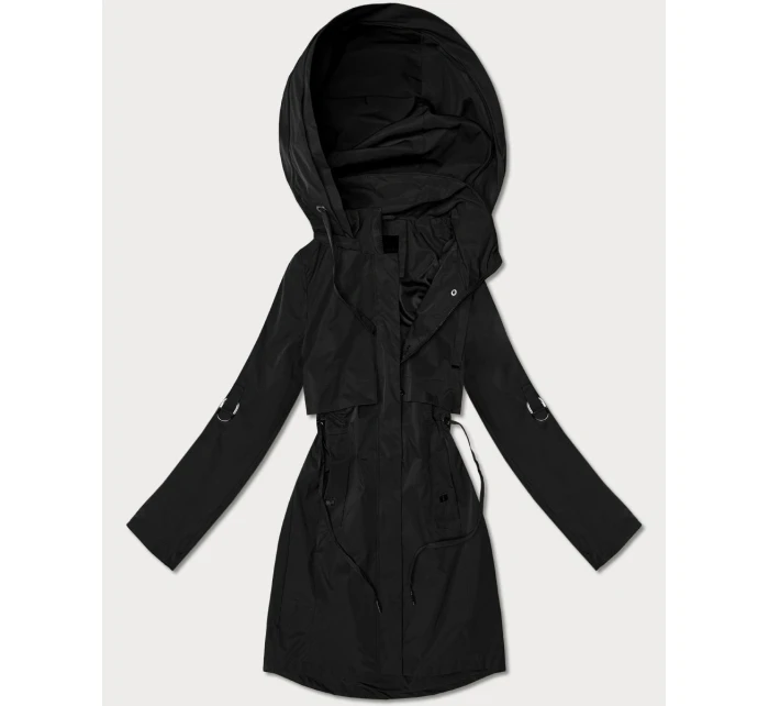 Klasyczna kurtka damska na podszewce Goodlookin czarna (B2006-1)