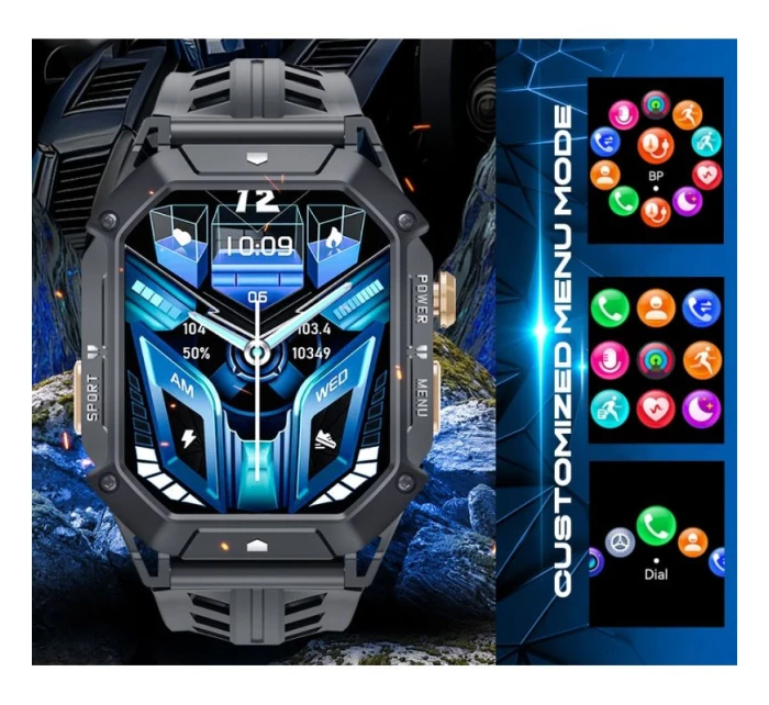 Pánské chytré hodinky Rubicon RNCF24-2 GREY Pánské chytré hodinky Rubicon RNCF24-2 GREY