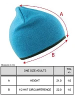 Result Headwear RC 046X Oboustranná pletená čepice 28.046X black/sky Result Headwear RC 046X Oboustranná pletená čepice 28.046X black/sky
