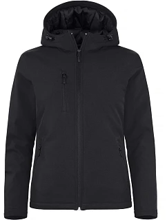 Padded Hooded Softshell Women Dámská zateplená softshellová bunda s kapucí model 22454952 black - Clique