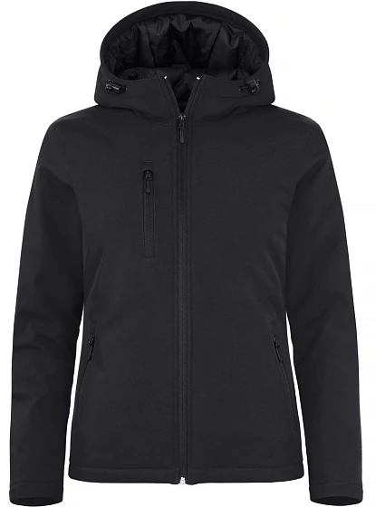 Clique Padded Hooded Softshell Women Dámská zateplená softshellová bunda s kapucí 67.0953 black