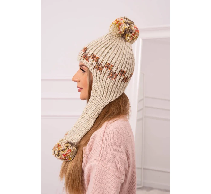 Dámská klapka na uši Nadia K321 béžová