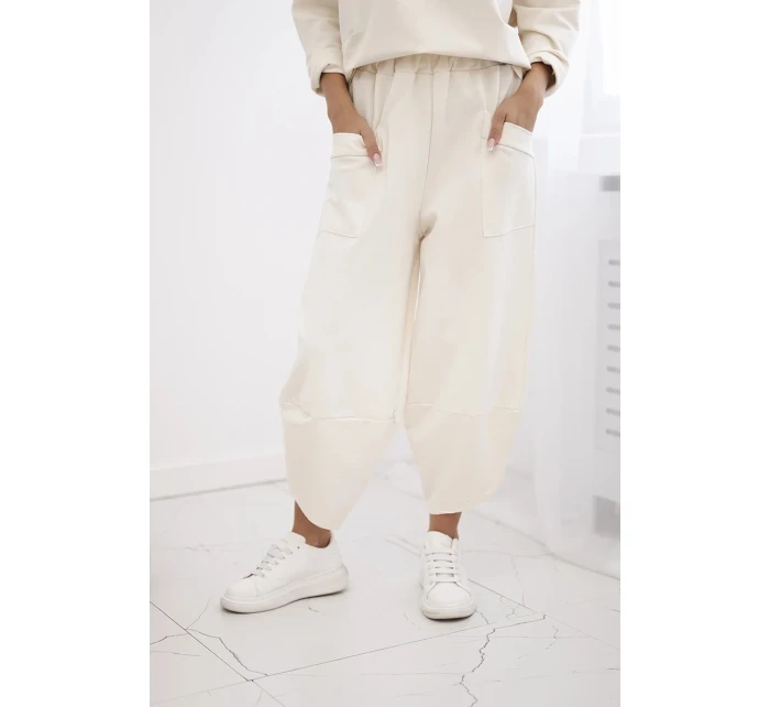 Souprava Punto Milano Winter tepláky + kalhot světle béžová Souprava Punto Milano Winter tepláky + kalhot světle béžová