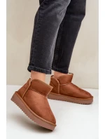 Dámské Sněhule Na Platformě D.Franklin DFSH370010 Hnědé