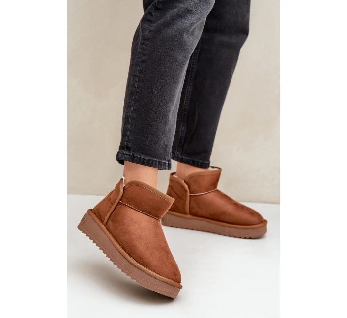 Dámské Sněhule Na Platformě D.Franklin DFSH370010 Hnědé