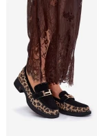 Semišové Dámské Mokasíny Černé model 21691292 - VINCEZA