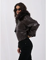 Kurtka IR KR model 22559192 ciemny brązowy - FPrice Kurtka IR KR model 22559192 ciemny brązowy - FPrice