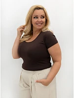 T shirt RV TS  ciemny brązowy model 22172986 - FPrice