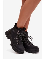 Dámské zateplené trapery Lee Cooper – černé Dámské zateplené trapery Lee Cooper – černé