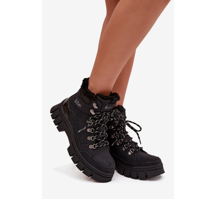 Dámské zateplené trapery Lee Cooper – černé Dámské zateplené trapery Lee Cooper – černé