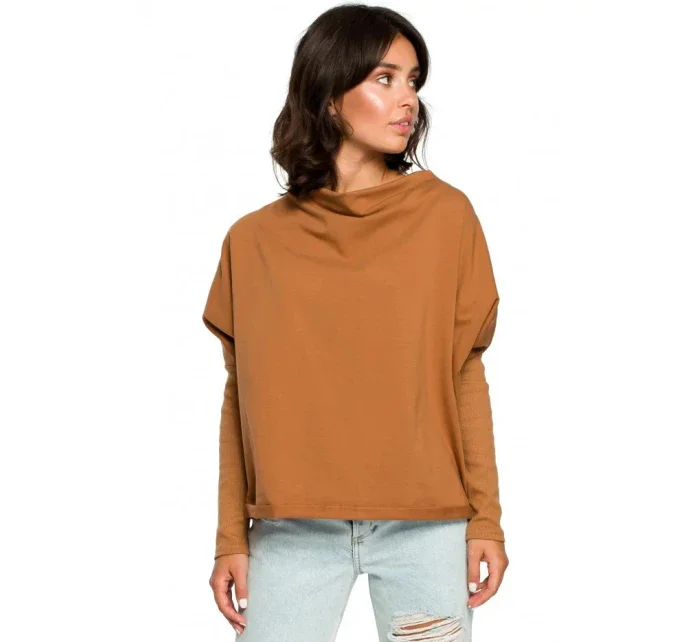 Dámská halenka B094 Karamelová - BeWear