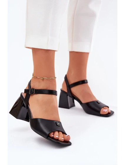 Sandály na podpatku model 213186 Step in style Sandály na podpatku model 213186 Step in style