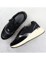 Dámské kožené polobotky  v černé barvě model 21905442 - FILIPPO