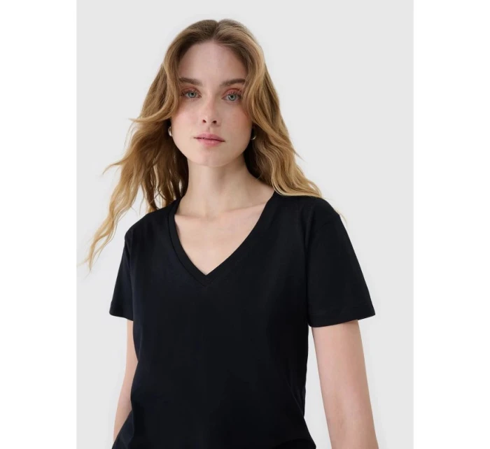 Dámské tričko oversize z modalu model 21433317 - 4F Dámské tričko oversize z modalu model 21433317 - 4F