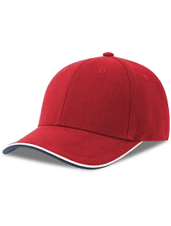 Atlantis Headwear Pilot Piping Sandwich-S 6 panelová těžká sandwich křiltovka 33.0274 red
