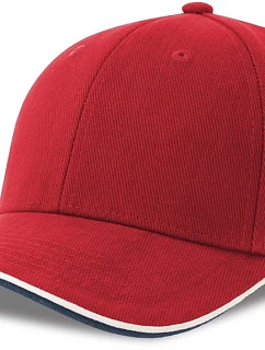 Atlantis Headwear Pilot Piping Sandwich-S 6 panelová těžká sandwich křiltovka 33.0274 red