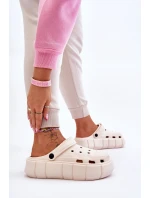 Dámská pěnová platforma Crocs Béžove Beckett Dámská pěnová platforma Crocs Béžove Beckett