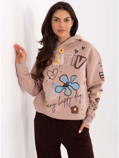 Mikina D10608BC02743C tmavě růžová