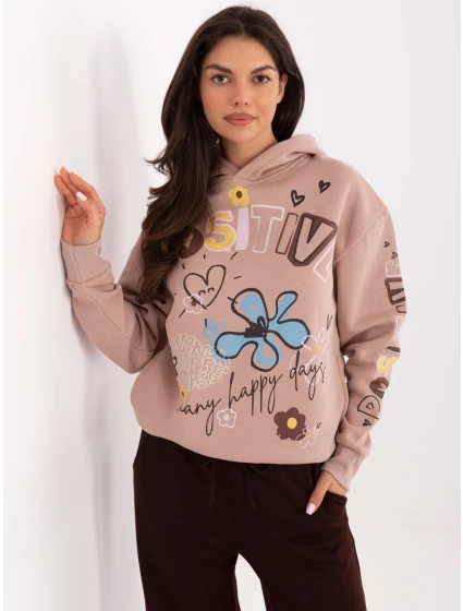 Mikina D10608BC02743C tmavě růžová