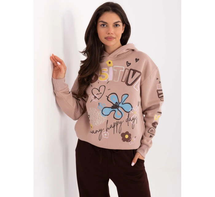 Mikina D10608BC02743C tmavě růžová Mikina D10608BC02743C tmavě růžová