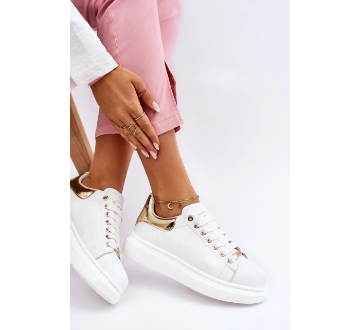 Dámská sportovní obuv GOE LL2N4011 Bílá a zlatá Dámská sportovní obuv GOE LL2N4011 Bílá a zlatá