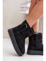 Vysoké Sněhule Dámské Na Platformě Big Star Černé Vysoké Sněhule Dámské Na Platformě Big Star Černé