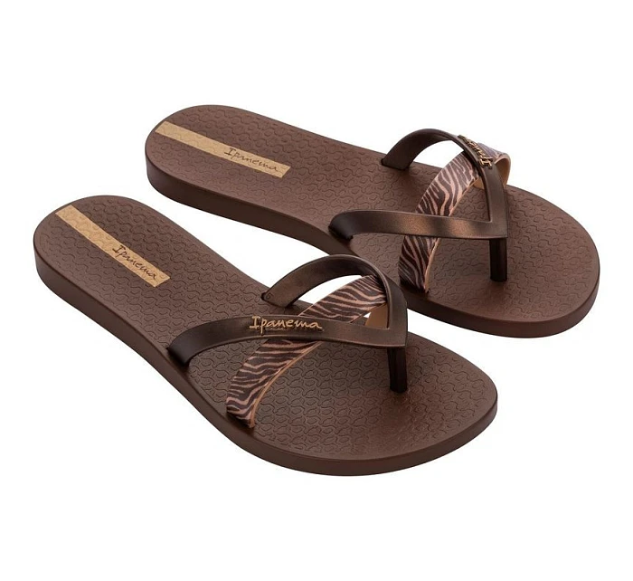 Ipanema dámské žabky Kirei módní pohodlné hnědé na pláž dámské