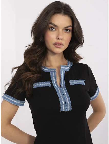 Tričko NM TS model 21003857 černé - FPrice Tričko NM TS model 21003857 černé - FPrice