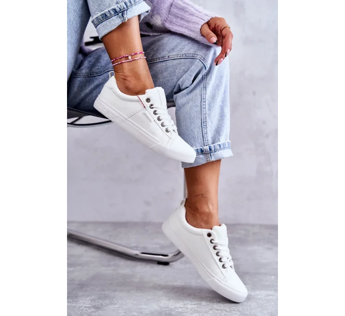 Dámské tenisky Kožené Big Star model 21251091 Bílé - Big Star Shoes Dámské tenisky Kožené Big Star model 21251091 Bílé - Big Star Shoes