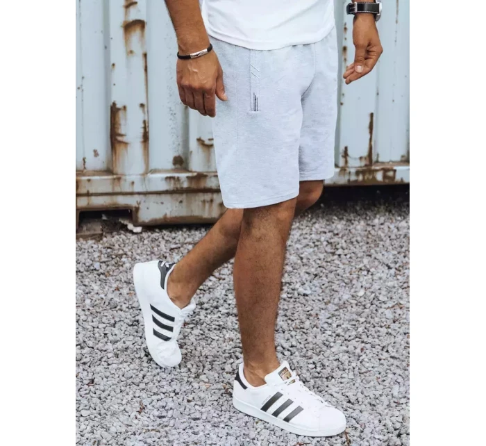 FashionStreet pánské světle šedé šortky SX2186 FashionStreet pánské světle šedé šortky SX2186