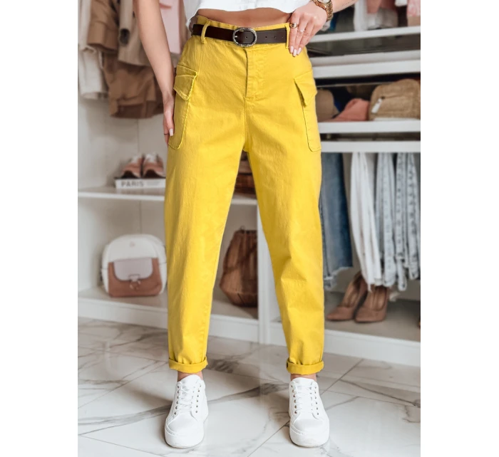 Dámské pytlovité kalhoty GOTRENDI hořčicové FashionStreet UY2527