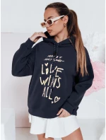 Dámská oversize mikina LOVEWILL navy blue FashionStreet BY1467