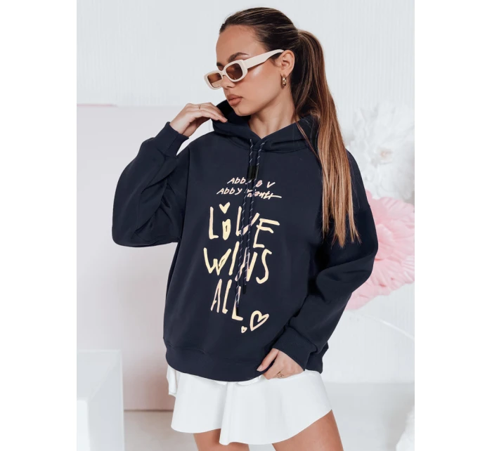 Dámská oversize mikina LOVEWILL navy blue FashionStreet BY1467