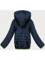 Tmavě dámská sportovní bunda s vsadkami model 18423282 - J.STYLE