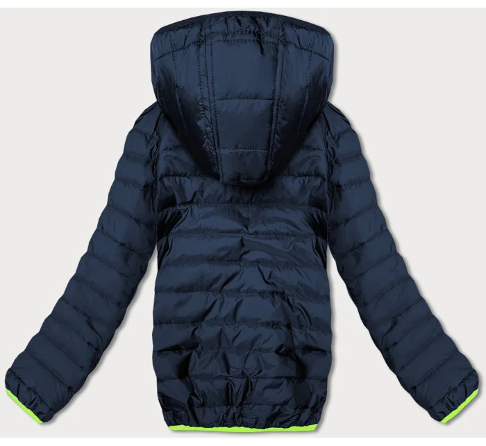 Tmavě dámská sportovní bunda s vsadkami model 18423282 - J.STYLE