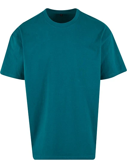 Build your Brand BY 102 Oversize tričko z těžké bavlny 56.0102 retro green Build your Brand BY 102 Oversize tričko z těžké bavlny 56.0102 retro green