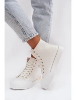 Dámské tenisky na platformě Bílé model 21919405 - Boto Dámské tenisky na platformě Bílé model 21919405 - Boto