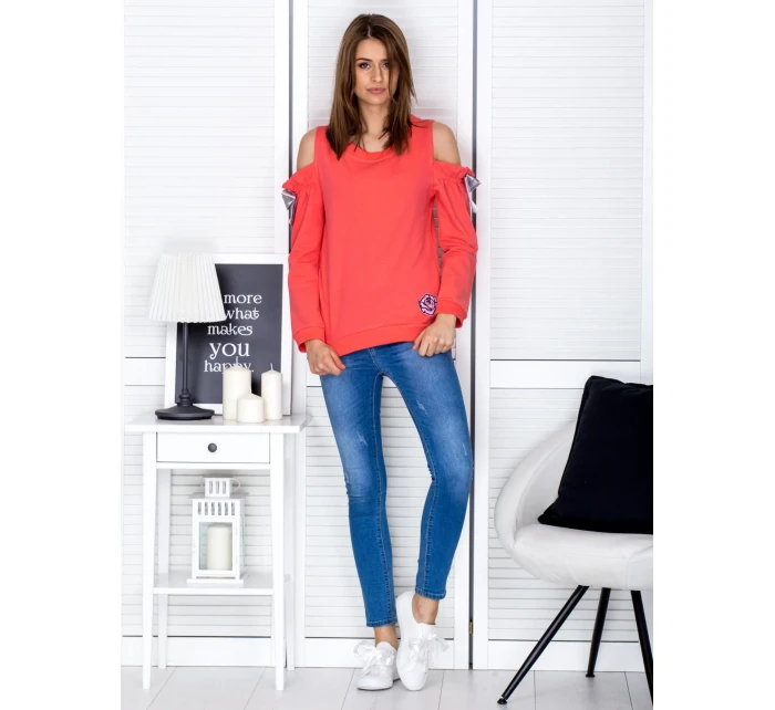 Mikina PL BL 1452.02 korál Mikina PL BL 1452.02 korál