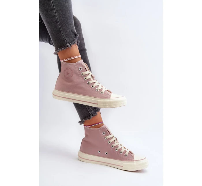 Dámské vysoké tenisky Big Star růžové Dámské vysoké tenisky Big Star růžové