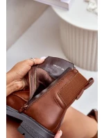 Zateplené Kotníkové Boty Workery Na Zip Hnědé Leairae Zateplené Kotníkové Boty Workery Na Zip Hnědé Leairae