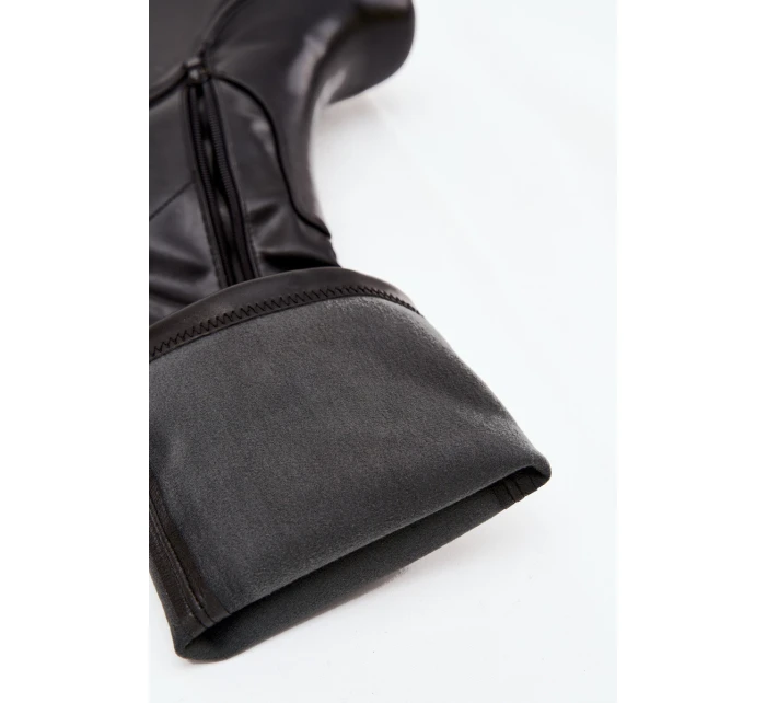 Dámské kotníkové boty Terisse na klínovém podpatku – černé Dámské kotníkové boty Terisse na klínovém podpatku – černé