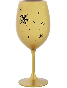 ZIMĚNKA - zlatá sklenice na víno 350 ml