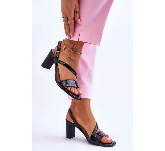 Sandály na podpatku model 178389 Step in style Sandály na podpatku model 178389 Step in style