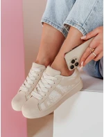 LUCIOS béžové FashionStreet dámské tenisky na platformě ZY0863