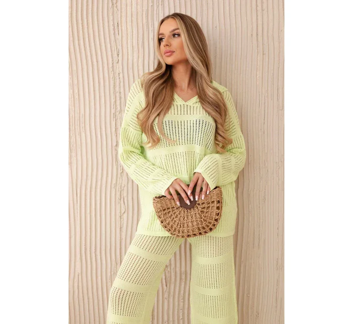 Prolamovaná sada Rayon pistácie