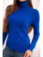 Dámský svetr z viskózy s rolákem a dlouhým rukávem model 21718735 - K-Fashion Dámský svetr z viskózy s rolákem a dlouhým rukávem model 21718735 - K-Fashion