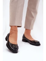 Kožené Baletky S Ozdobou D&A MK51-059 Černé