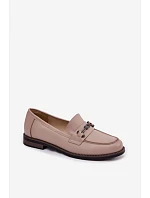 Dámské kožené  Béžové model 22100052 - VINCEZA